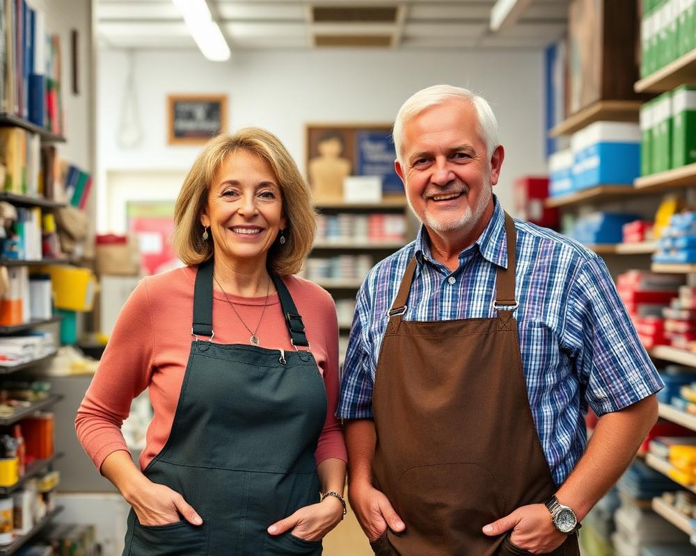 Nanette and Reed at Callais Office Supply